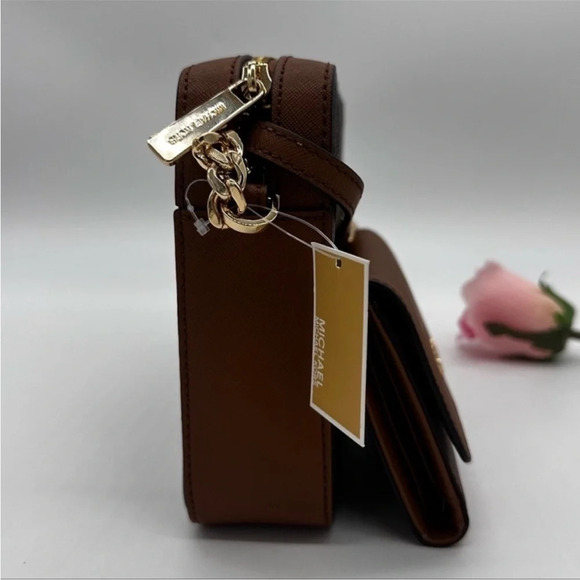 Michael Kors Large EW Crossbody Bag & Large Trifold Wallet Brown | BUNDLE SET - Picture 6 of 13